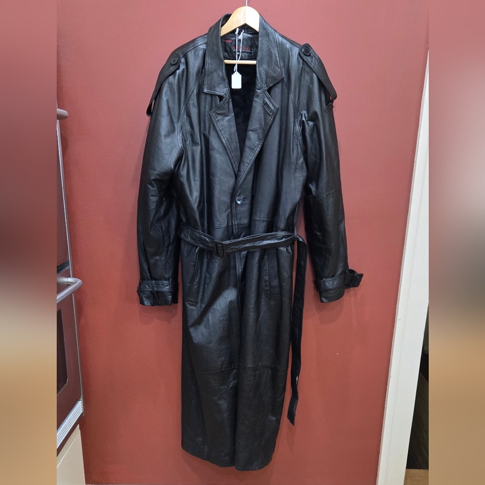 Leather trench coat by Phase 2